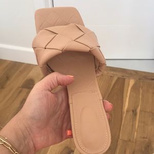 Brand new, soft blush/ nude .